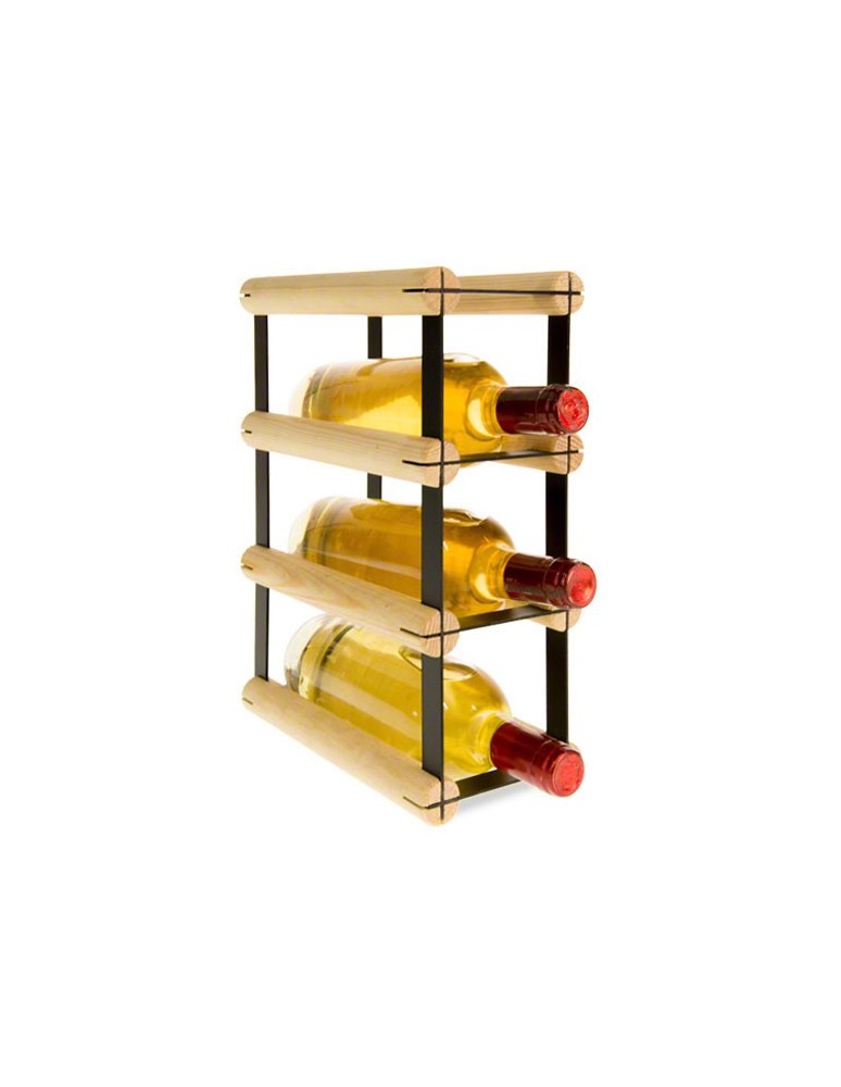 Regały - Stojak na 3 Butelki Szklane/ PET — RW-8/ 1x3 — Surowy - product b2b.wamar.biz 5