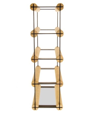 Regały - Stojak na 4 Butelki Szklane/ PET — RW-8/ 1x4 — Surowy - product 3