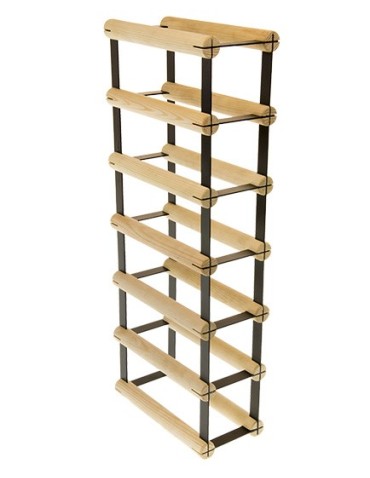 Regały - Stojak na 6 Butelek Szklanych/ PET — RW-8/ 1x6 — Surowy - product 3