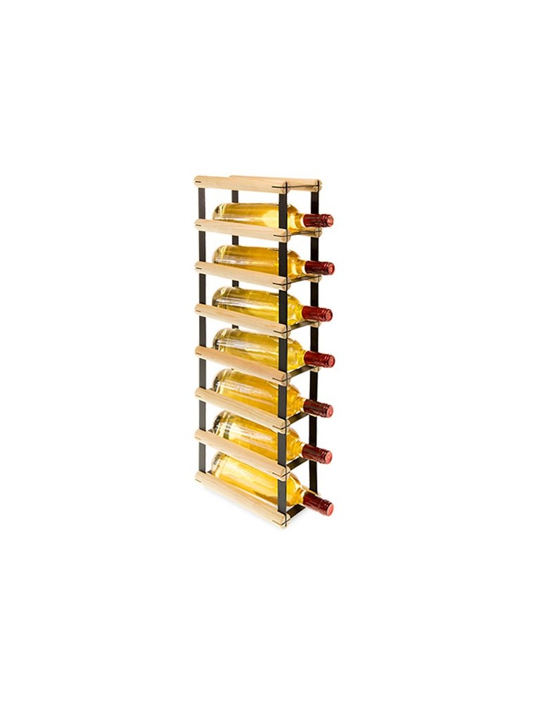 Regały - Stojak na 7 Butelek Szklanych/ PET — RW-8/ 1x7 — Surowy - produkt b2b.wamar.biz 2