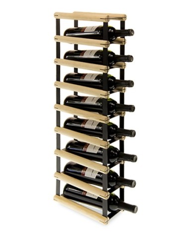 Regały - Stojak na 8 Butelek Szklanych/ PET — RW-8/ 1x8 — Surowy - product 2