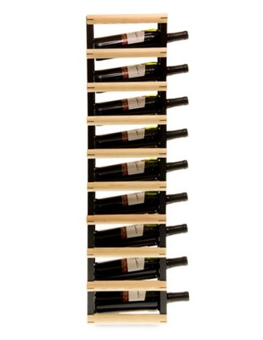 Regały - Stojak na 9 Butelek Szklanych/ PET — RW-8/ 1x9 — Surowy - product 5