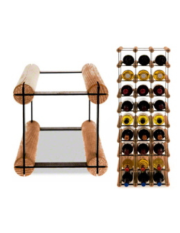 Stojak na Butelkę Szklaną/ PET — RW-8 — Brązowy