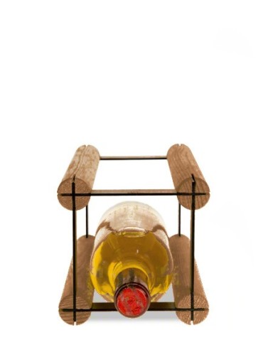 Regały - Stojak na Butelkę Szklaną/ PET — RW-8 — Brązowy - product 6