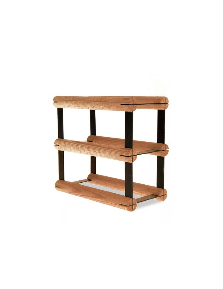 Regały - Stojak na 2 Butelki Szklane/ PET — RW-8/ 1x2 — Brązowy - product b2b.wamar.biz 4