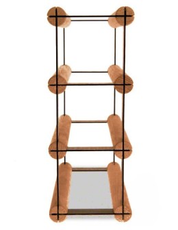 Stojak na 3 Butelki Szklane/ PET — RW-8/ 1x3 — Brązowy - product 2