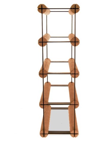 Stojak na 4 Butelki Szklane/ PET — RW-8/ 1x4 — Brązowy - product 2