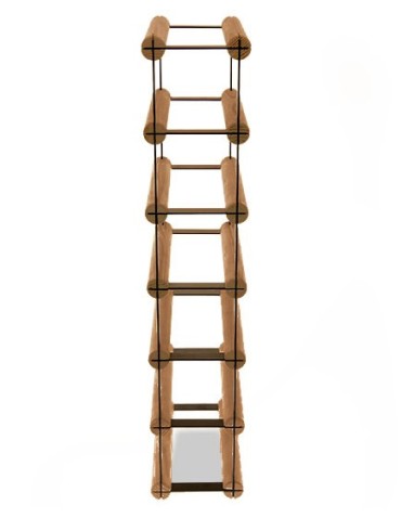 Stojak na 6 Butelek Szklanych/ PET — RW-8/ 1x6 — Brązowy - product 2