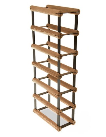 Regały - Stojak na 6 Butelek Szklanych/ PET — RW-8/ 1x6 — Brązowy - produkt 5