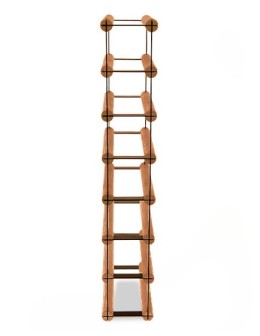 Stojak na 7 Butelek Szklanych/ PET — RW-8/ 1x7 — Brązowy - product 2