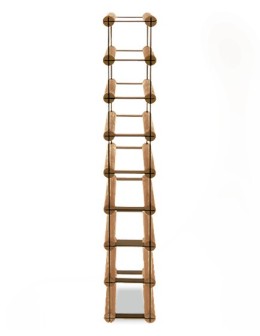 Stojak na 8 Butelek Szklanych/ PET — RW-8/ 1x8 — Brązowy - product 2