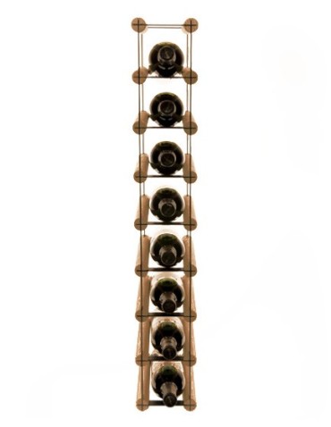 Regały - Stojak na 8 Butelek Szklanych/ PET — RW-8/ 1x8 — Brązowy - product 6