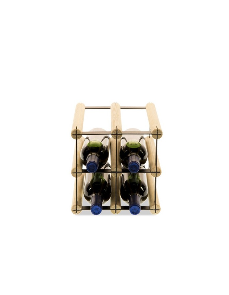 Regały - Stojak na 4 Butelki Szklane/ PET — RW-8/ 2x2 — Surowy - product b2b.wamar.biz 3