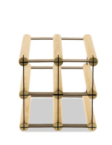 Regały - Stojak na 4 Butelki Szklane/ PET — RW-8/ 2x2 — Surowy - product 4