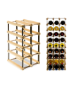 Stojak na 8 Butelek Szklanych/ PET — RW-8/ 2x4 — Surowy
