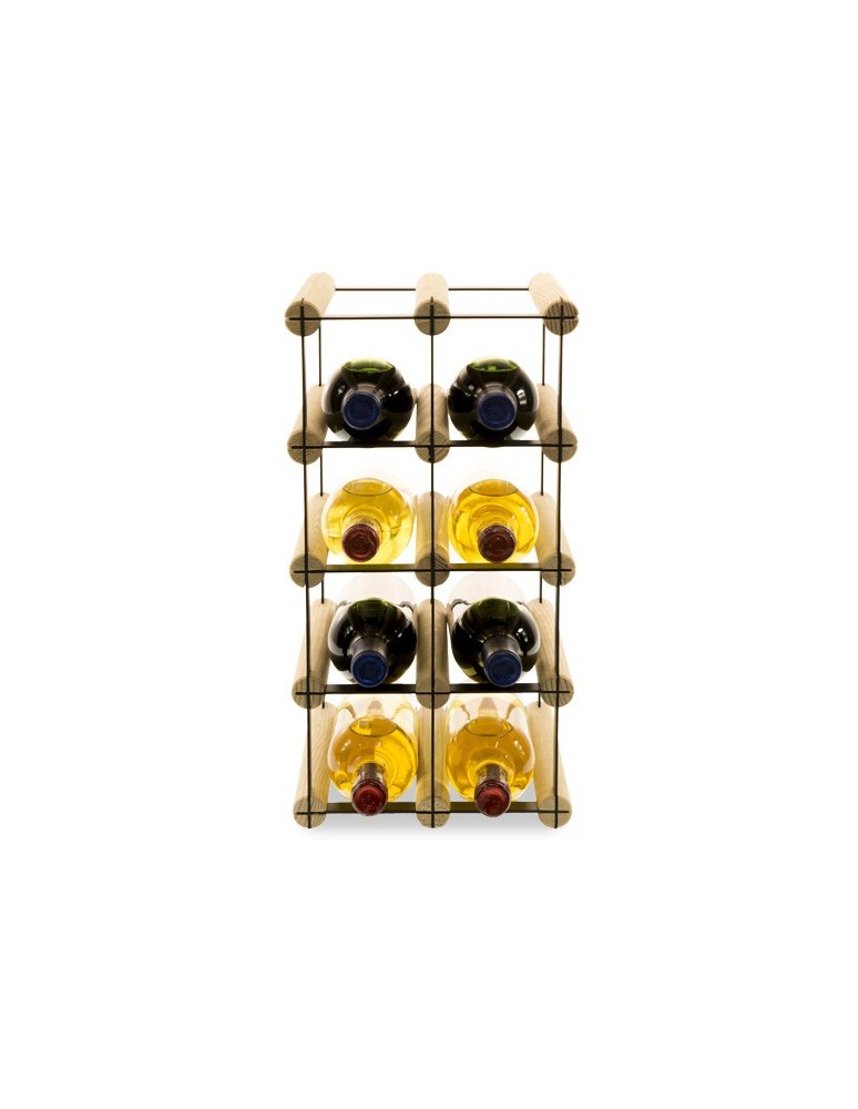 Regały - Stojak na 8 Butelek Szklanych/ PET — RW-8/ 2x4 — Surowy - product b2b.wamar.biz 3