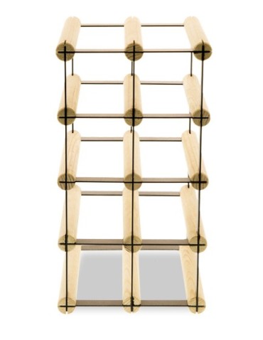 Regały - Stojak na 8 Butelek Szklanych/ PET — RW-8/ 2x4 — Surowy - product 4