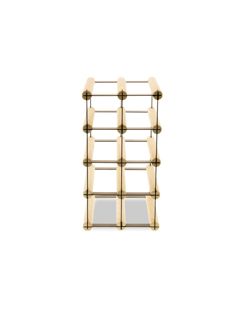 Regały - Stojak na 8 Butelek Szklanych/ PET — RW-8/ 2x4 — Surowy - product b2b.wamar.biz 4