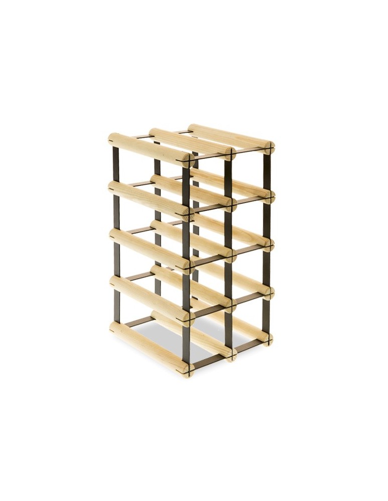 Regały - Stojak na 8 Butelek Szklanych/ PET — RW-8/ 2x4 — Surowy - product b2b.wamar.biz 6