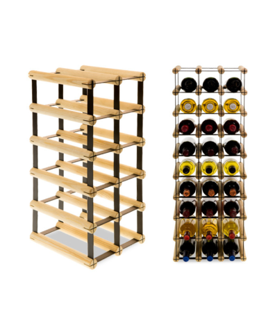 Stojak na 10 Butelek Szklanych/ PET — RW-8/ 2x5 — Surowy