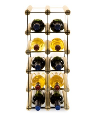 Regały - Stojak na 10 Butelek Szklanych/ PET — RW-8/ 2x5 — Surowy - product 3