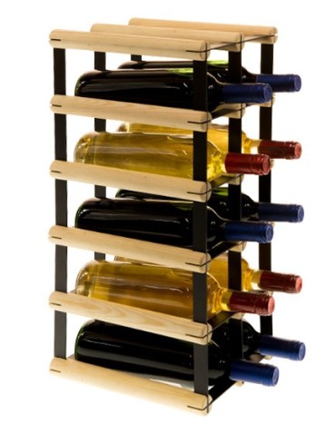 Regały - Stojak na 10 Butelek Szklanych/ PET — RW-8/ 2x5 — Surowy - product 5