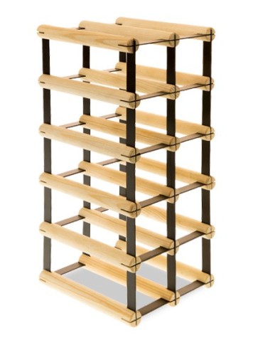 Regały - Stojak na 10 Butelek Szklanych/ PET — RW-8/ 2x5 — Surowy - product 6