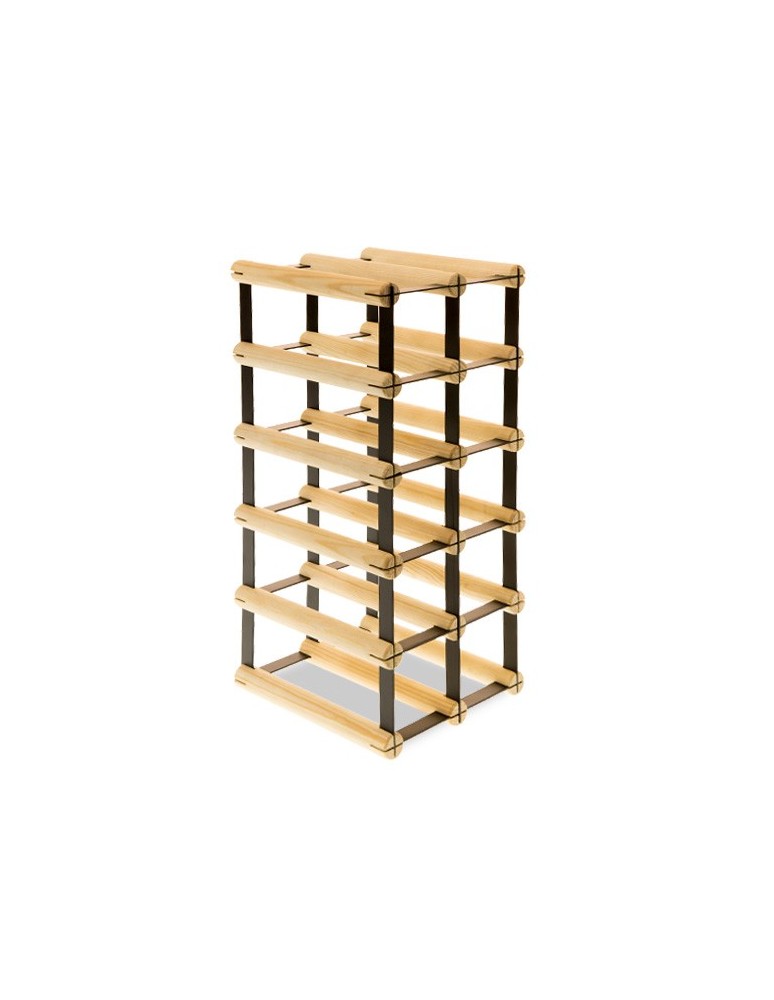 Regały - Stojak na 10 Butelek Szklanych/ PET — RW-8/ 2x5 — Surowy - product b2b.wamar.biz 6