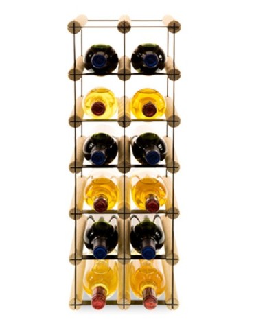 Regały - Stojak na 12 Butelek Szklanych/ PET — RW-8/ 2x6 — Surowy - product 3