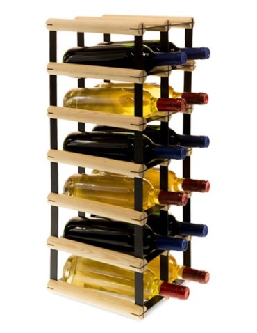 Regały - Stojak na 12 Butelek Szklanych/ PET — RW-8/ 2x6 — Surowy - product 5