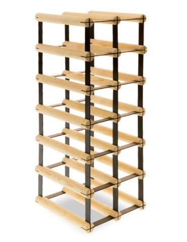 Regały - Stojak na 12 Butelek Szklanych/ PET — RW-8/ 2x6 — Surowy - product 6