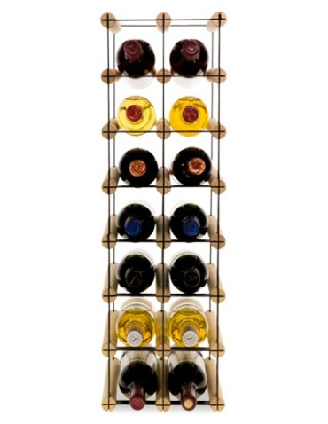 Regały - Stojak na 14 Butelek Szklanych/ PET — RW-8/ 2x7 — Surowy - product 3