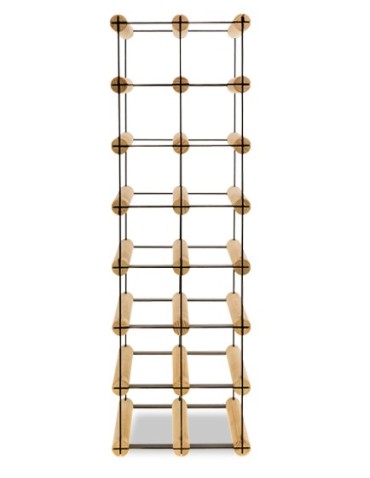 Regały - Stojak na 14 Butelek Szklanych/ PET — RW-8/ 2x7 — Surowy - product 4