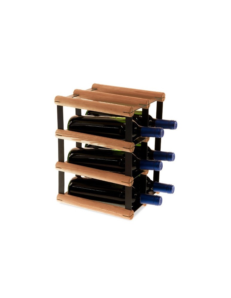 Regały - Stojak na 6 Butelek Szklanych/ PET — RW-8/ 2x3 — Brązowy - product b2b.wamar.biz 5