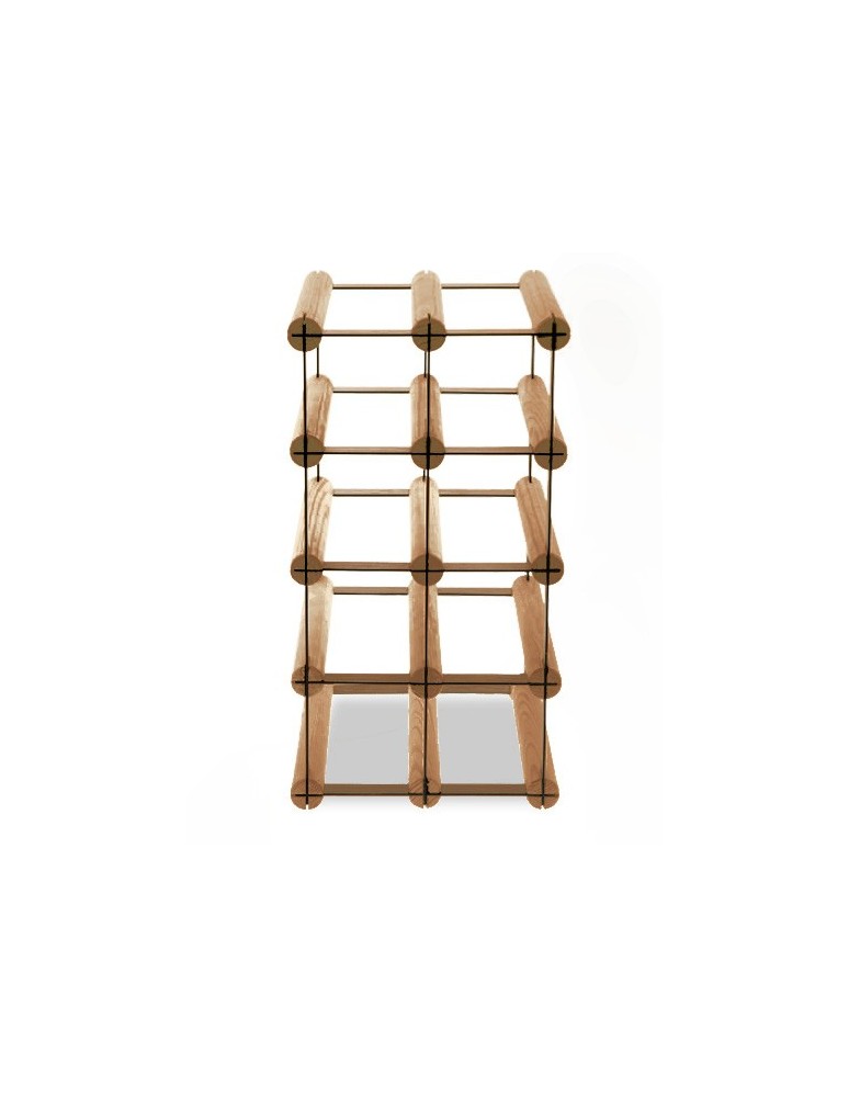 Regały - Stojak na 8 Butelek Szklanych/ PET — RW-8/ 2x4 — Brązowy - product b2b.wamar.biz 4