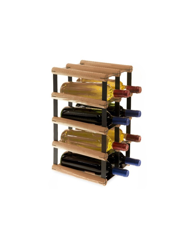 Regały - Stojak na 8 Butelek Szklanych/ PET — RW-8/ 2x4 — Brązowy - product b2b.wamar.biz 5