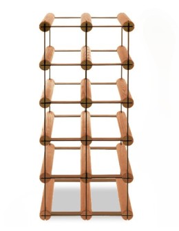 Stojak na 10 Butelek Szklanych/ PET — RW-8/ 2x5 — Brązowy - product 2