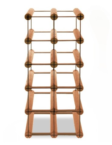 Regały - Stojak na 10 Butelek Szklanych/ PET — RW-8/ 2x5 — Brązowy - product 4