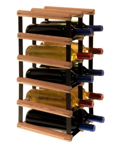 Regały - Stojak na 10 Butelek Szklanych/ PET — RW-8/ 2x5 — Brązowy - product 5