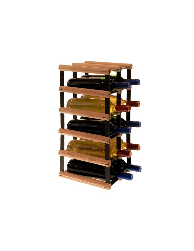Regały - Stojak na 10 Butelek Szklanych/ PET — RW-8/ 2x5 — Brązowy - product b2b.wamar.biz 5