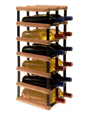 Regały - Stojak na 12 Butelek Szklanych/ PET — RW-8/ 2x6 — Brązowy - product 5