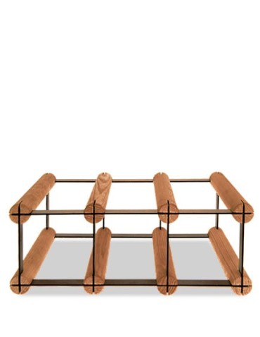 Stojak na 3 Butelki Szklane/ PET — RW-8/ 3x1 — Brązowy - product 2