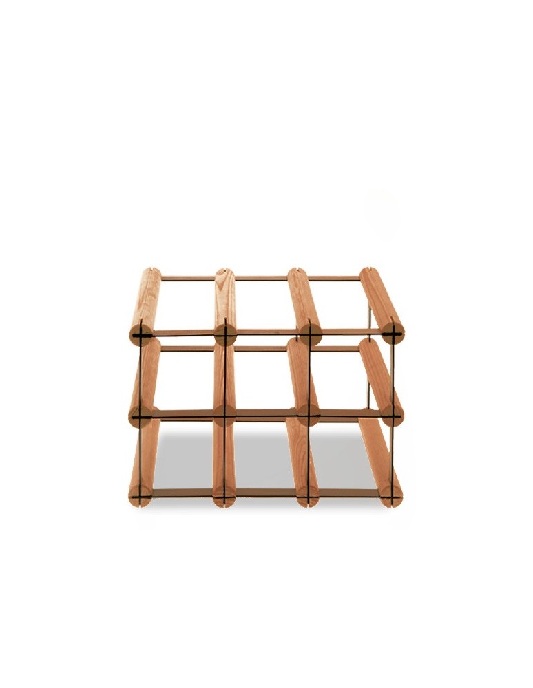 Regały - Stojak na 6 Butelek Szklanych/ PET — RW-8/ 3x2 — Brązowy - product b2b.wamar.biz 4