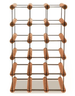 Stojak na 15 Butelek Szklanych/ PET — RW-8/ 3x5 — Brązowy - product 2