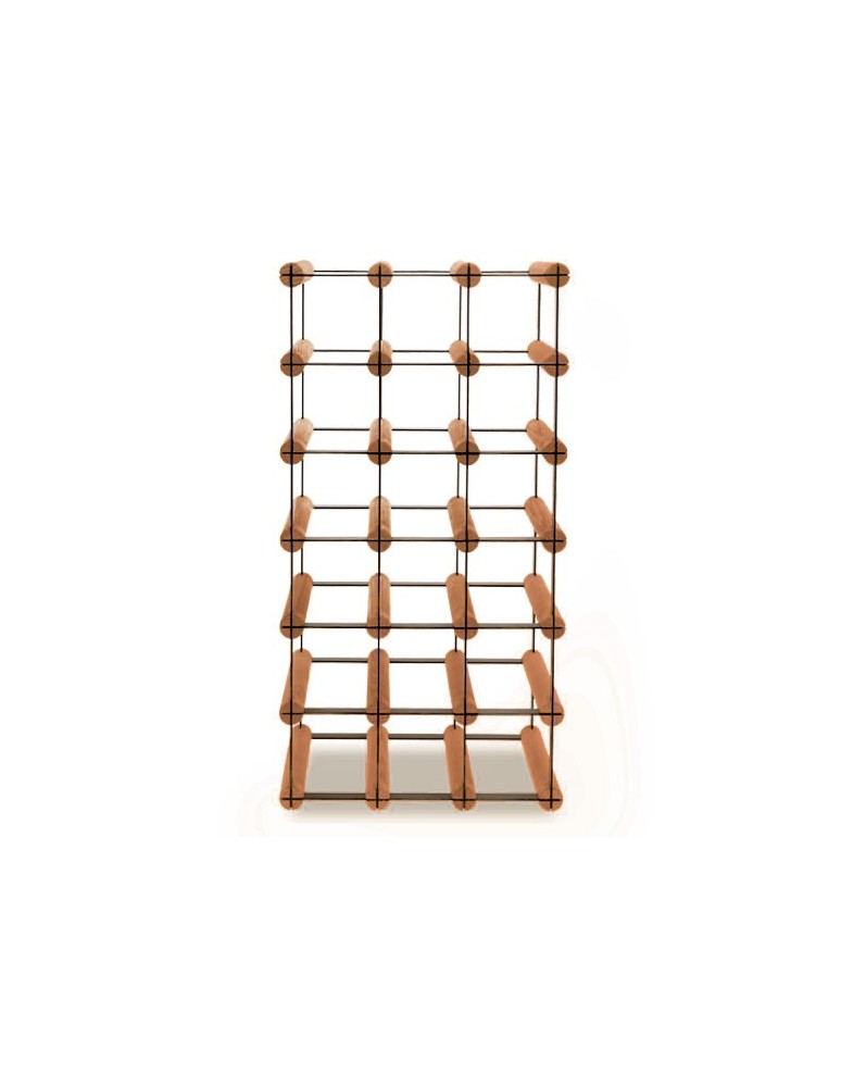 Regały - Stojak na 18 Butelek Szklanych/ PET — RW-8/ 3x6 — Brązowy - product b2b.wamar.biz 1