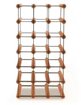 Stojak na 18 Butelek Szklanych/ PET — RW-8/ 3x6 — Brązowy - product 2