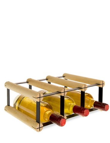 Stojak na 3 Butelki Szklane/ PET — RW-8/ 3x1 — Surowy - product 2