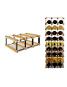Stojak na 3 Butelki Szklane/ PET — RW-8/ 3x1 — Surowy