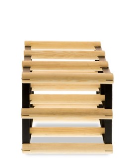 Stojak na 6 Butelek Szklanych/ PET — RW-8/ 3x2 — Surowy - product 2