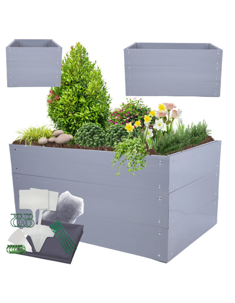 Warzywnik z tworzywa sztucznego - Skrzynia na warzywa skrzynie grządka warzywnik 60x120x60 warzywniak PCV - product b2b.wamar.biz 1